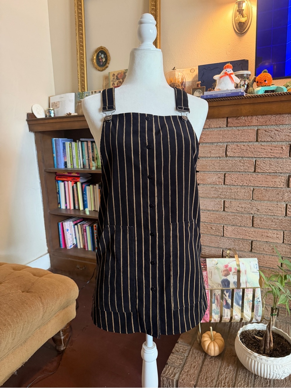 Vintage Signature8 Corduroy Overall Dress
